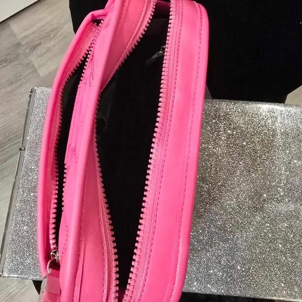 Steve Madden‎ Quilted Envelope Pouch- Hot Pink